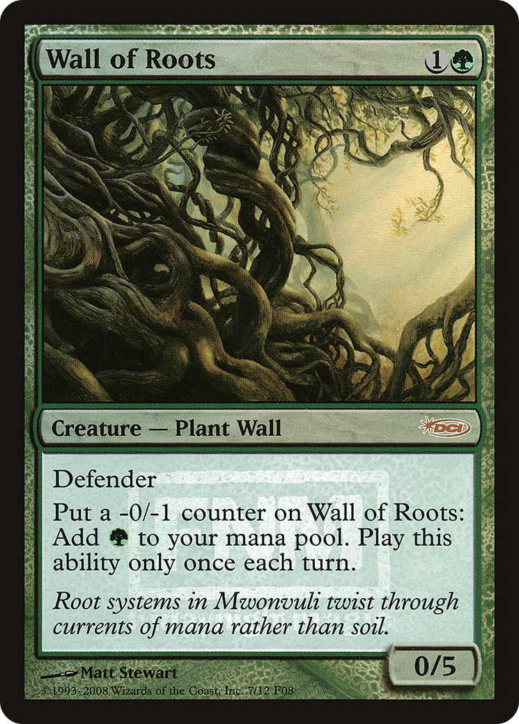 Wall of Roots (FNM-007) - Friday Night Magic 2008 Foil