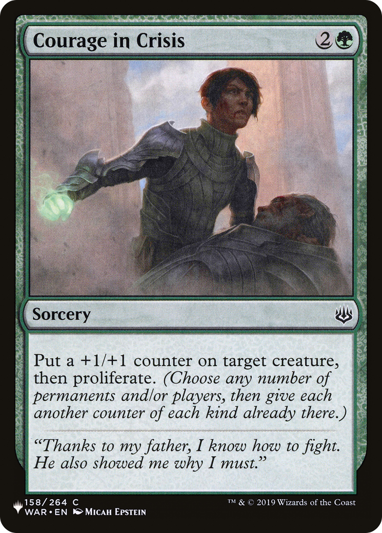 Courage in Crisis (LIST-WAR-158) - The List