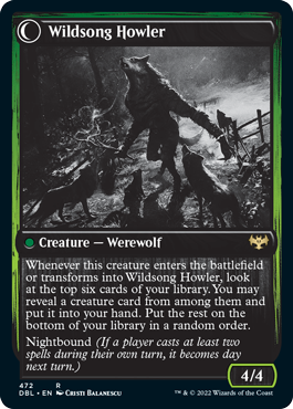 Howlpack Piper // Wildsong Howler (DBL-472) - Innistrad: Double Feature: (Double Faced Transform)