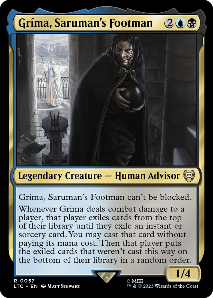 Gríma, Saruman's Footman (LTC-057) - Tales of Middle-earth Commander
