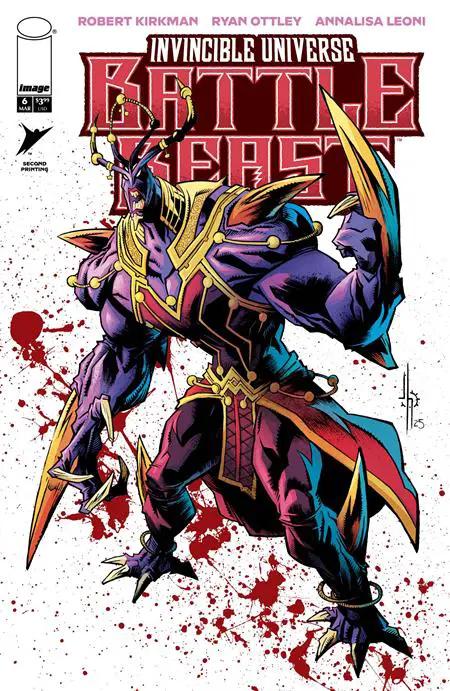 Invincible Universe Battle Beast #6 2nd Print Ryan Ottley Variant (03/18/2026) Image