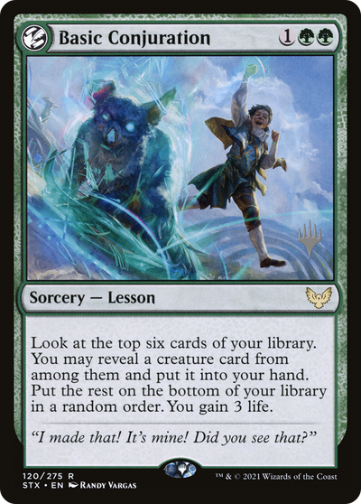 Basic Conjuration (PPSTX-120) - Strixhaven: School of Mages Promos: (lesson)