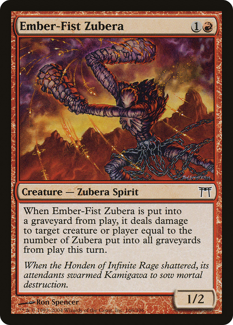 Ember-Fist Zubera (CHK-166) - Champions of Kamigawa Foil