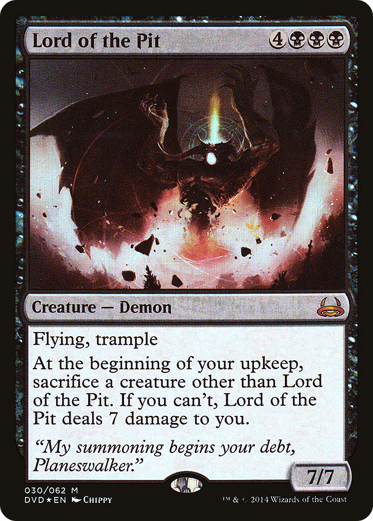 Lord of the Pit (DD3-) - Duel Decks Anthology: Divine vs. Demonic Foil