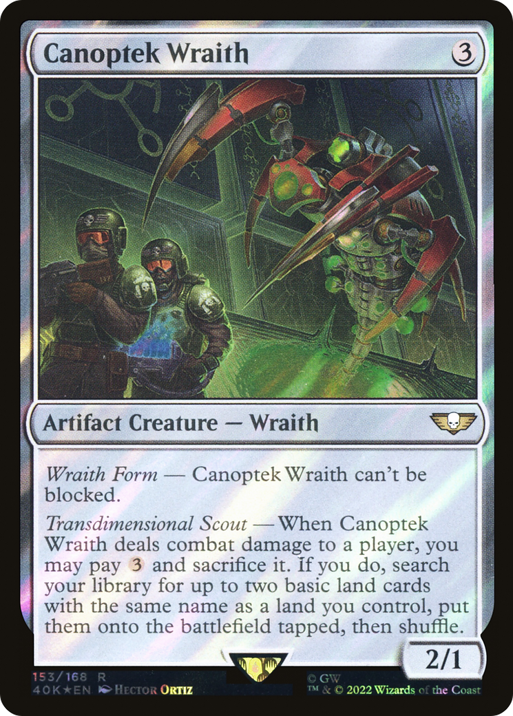 Canoptek Wraith (40K-153★) - Warhammer 40,000 Commander Foil