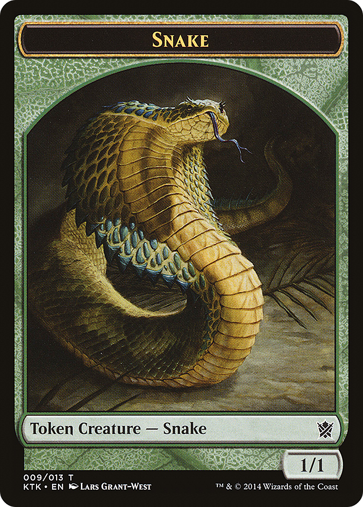 Snake (KTK-009) - Khans of Tarkir Tokens