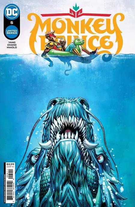 Monkey Prince #5 (Of 12) A Bernard Chang Gene Luen Yang Jaws Poster Homage (06/07/2022) Dc