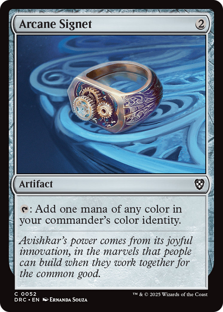 Arcane Signet (DRC-052) - Commander: Aetherdrift
