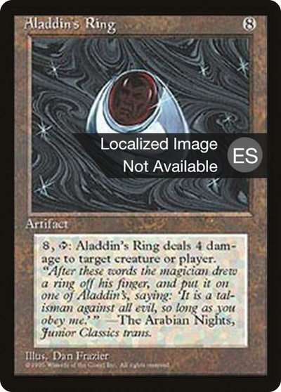 Aladdin's Ring (4BB-292) - Fourth Edition Foreign Black Border