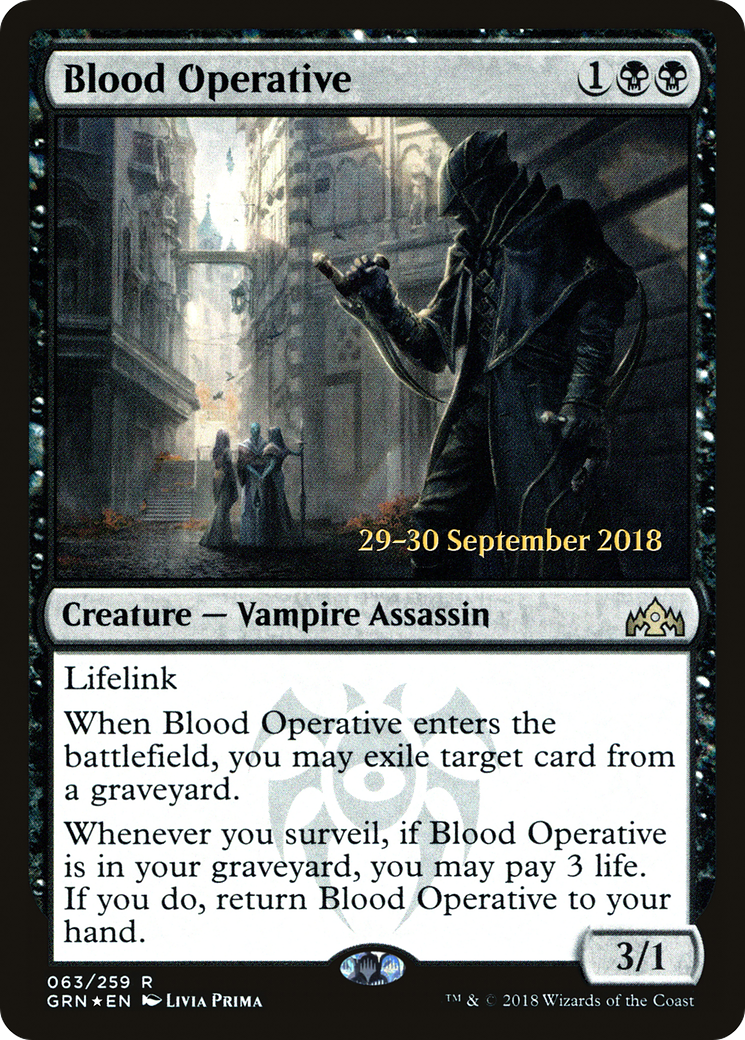 Blood Operative (PRE-63S) - Guilds of Ravnica Promos Foil