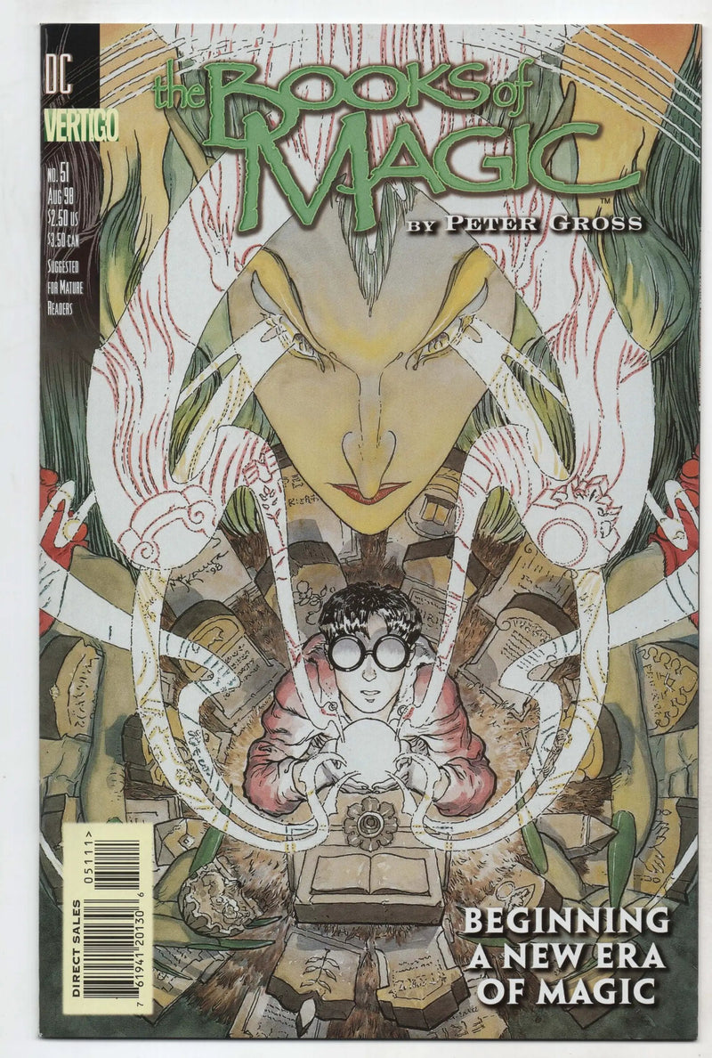 Books Of Magic 51 DC Vertigo 1998 NM Tim Hunter Mike Kulata