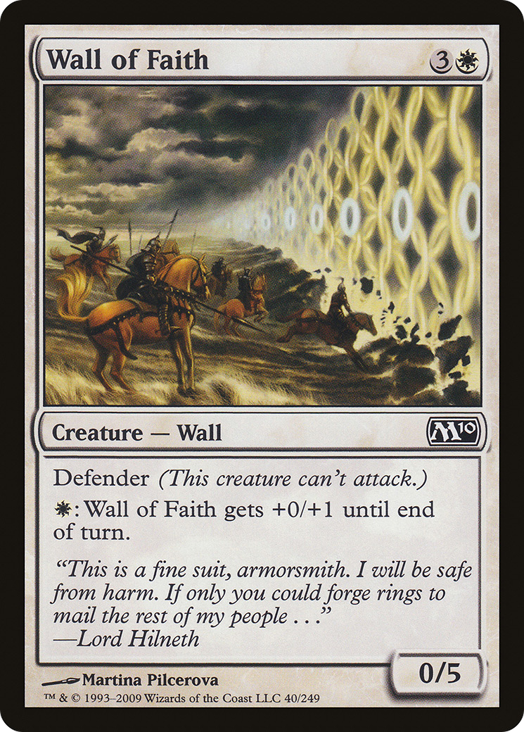 Wall of Faith (M10-040) - Magic 2010 Foil