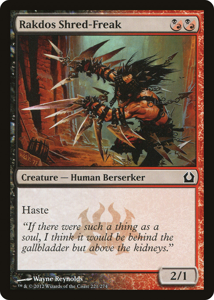 Rakdos Shred-Freak (RTR-221) - Return to Ravnica
