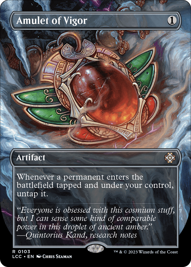 Amulet of Vigor (LCC-103) - The Lost Caverns of Ixalan Commander (Borderless) Foil