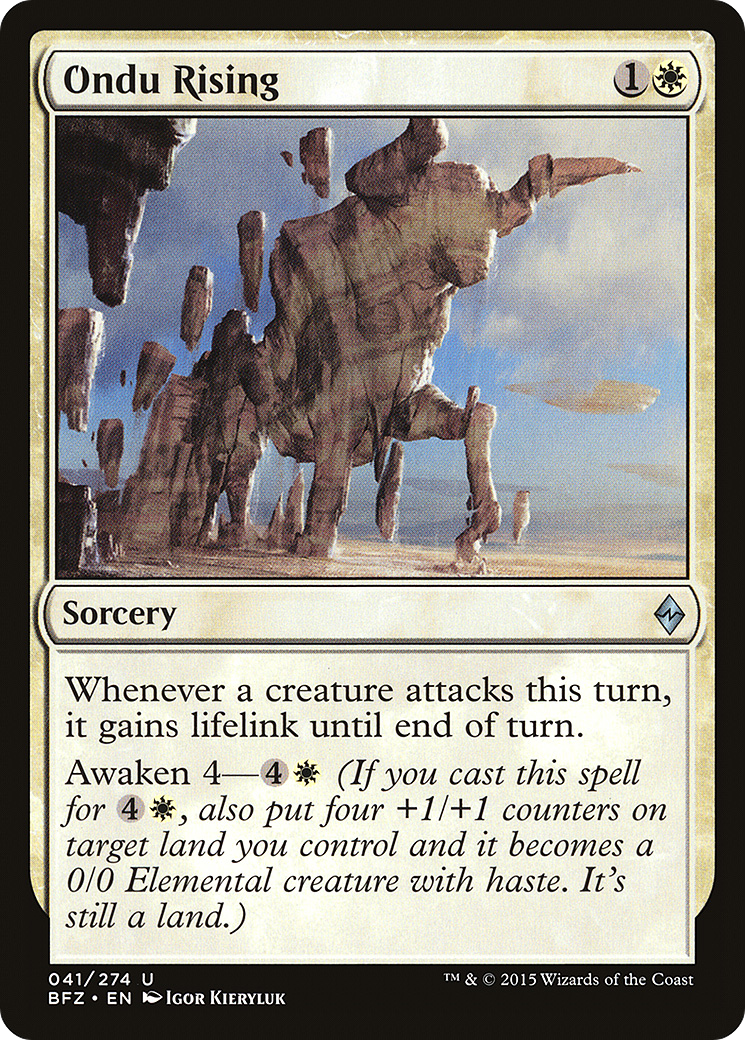 Ondu Rising (BFZ-041) - Battle for Zendikar