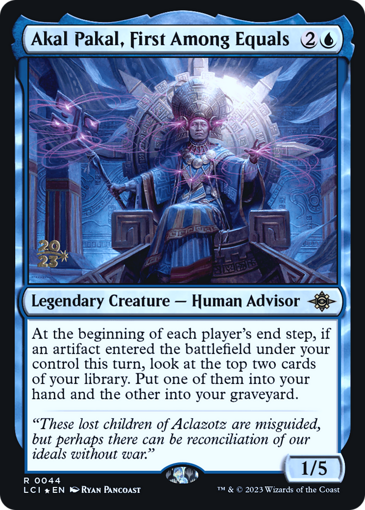 Akal Pakal, First Among Equals (PRE-044) - The Lost Caverns of Ixalan Promos Foil