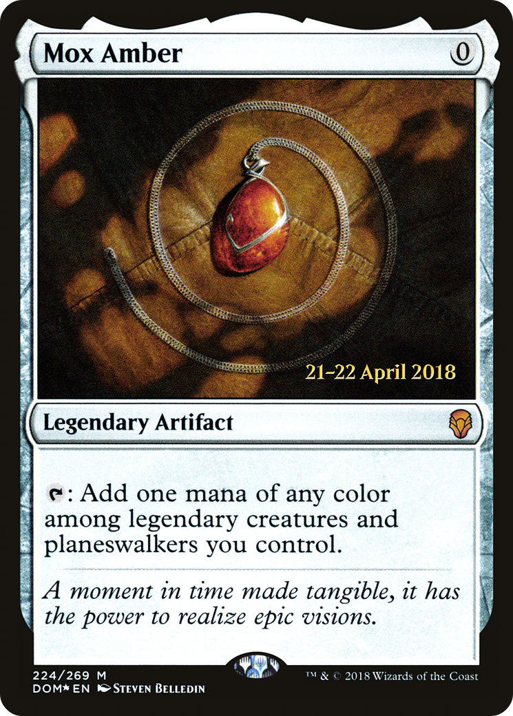 Mox Amber (PRE-224S) - Dominaria Promos Foil