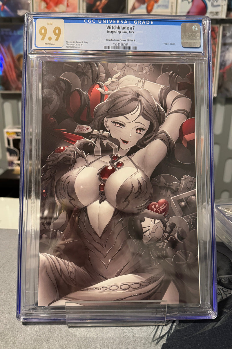 WITCHBLADE #7 RACHTA LIN COLOR SPLASH VIRGIN/ JAMS FORTRESS EXCLUSIVE CGC 9.9