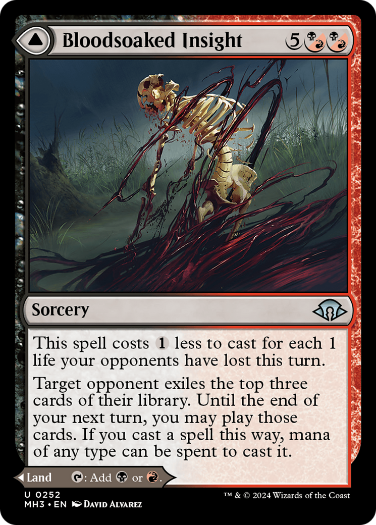 Bloodsoaked Insight (MH3-252) - Modern Horizons 3 Foil