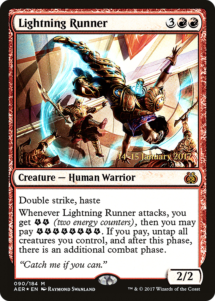 Lightning Runner (PRE-90S) - Aether Revolt Promos Foil