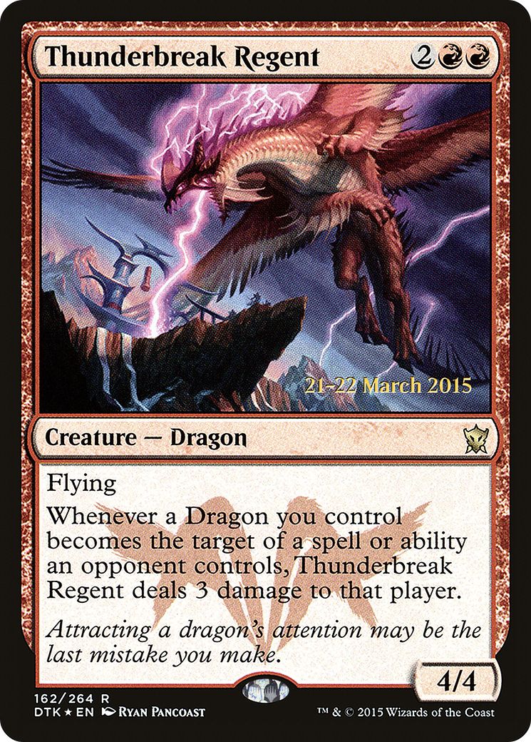 Thunderbreak Regent (PRE-162S) - Dragons of Tarkir Promos Foil