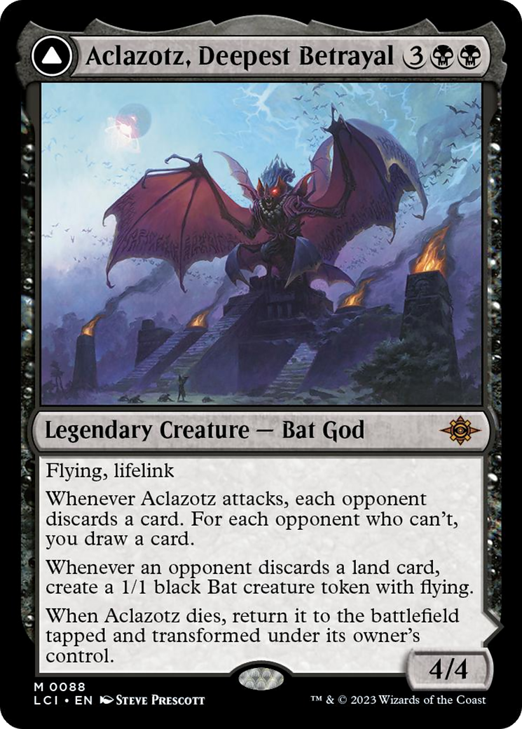 Aclazotz, Deepest Betrayal // Temple of the Dead (LCI-088) - The Lost Caverns of Ixalan Foil