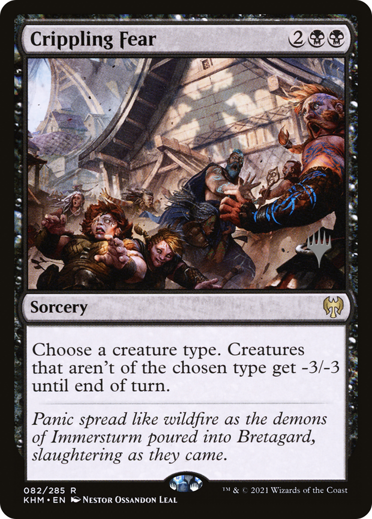 Crippling Fear (PPKHM-82P) - Kaldheim Promos Foil