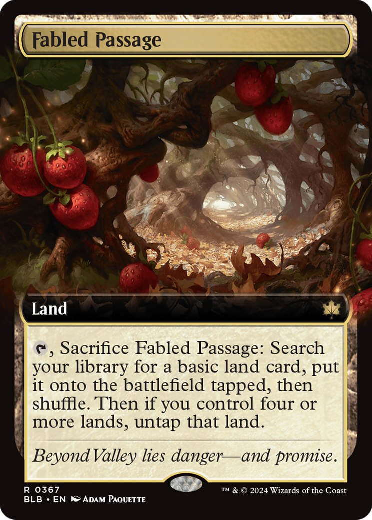 Fabled Passage (BLB-367) - Bloomburrow: (Extended Art) Foil