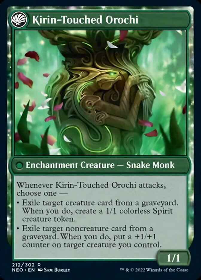 Teachings of the Kirin // Kirin-Touched Orochi (NEO-212) - Kamigawa: Neon Dynasty: (fandfc, enchantment)