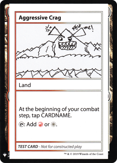 Aggressive Crag (CMB1-) - Mystery Booster Playtest Cards 2019