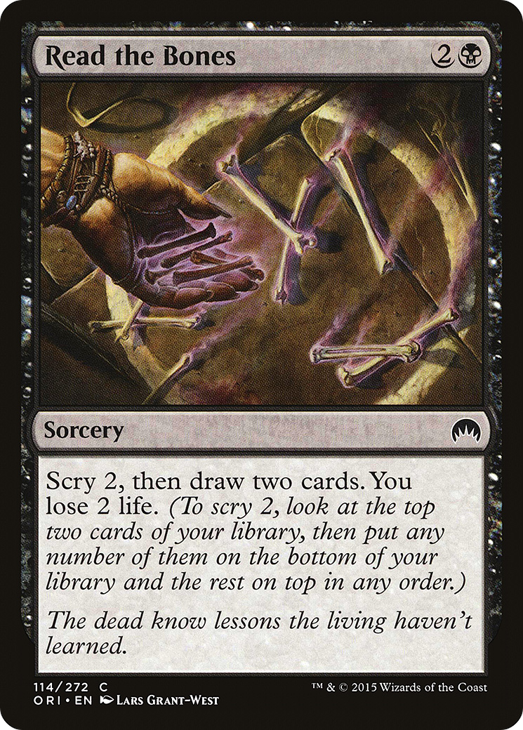 Read the Bones (ORI-114) - Magic Origins Foil