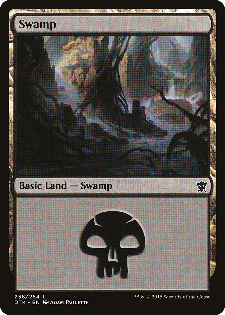 Swamp (DTK-258) - Dragons of Tarkir