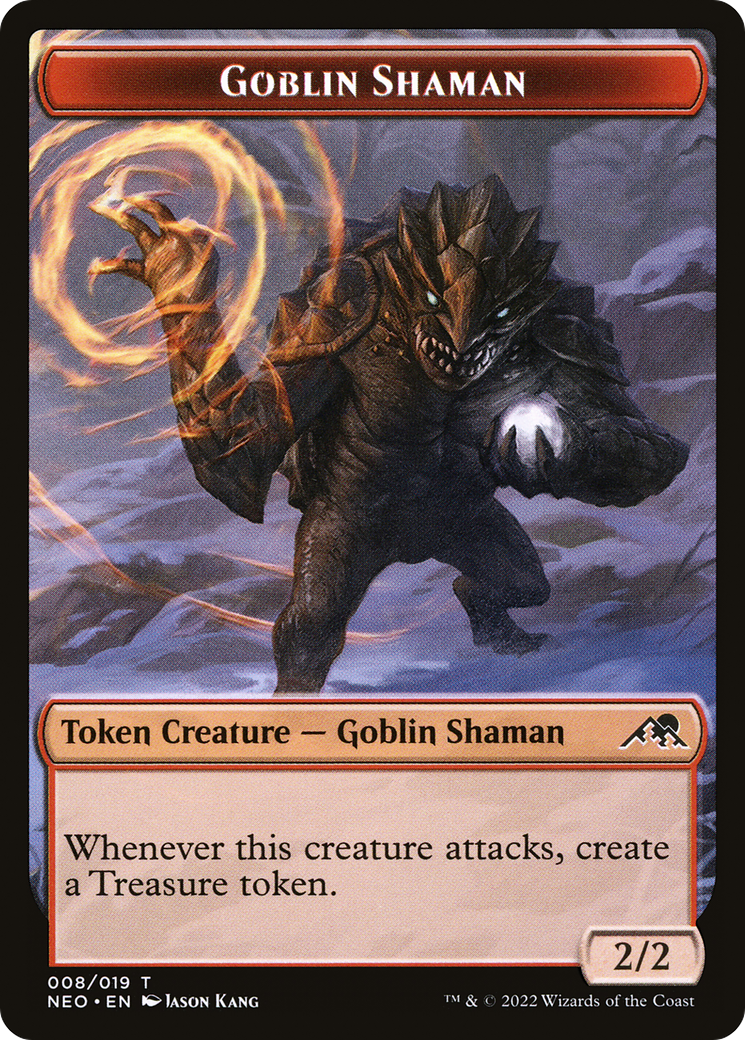 Goblin Shaman (NEO-008) - Kamigawa: Neon Dynasty Tokens Foil