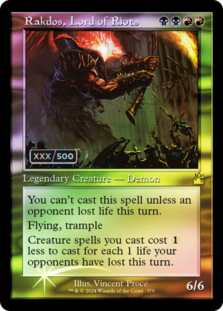 Rakdos, Lord of Riots (RVR-379) - Ravnica Remastered Foil