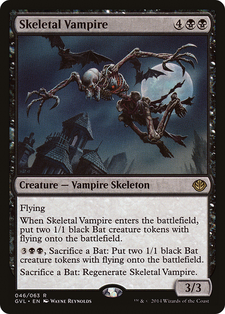 Skeletal Vampire (DD3-046) - Duel Decks Anthology: Garruk vs. Liliana