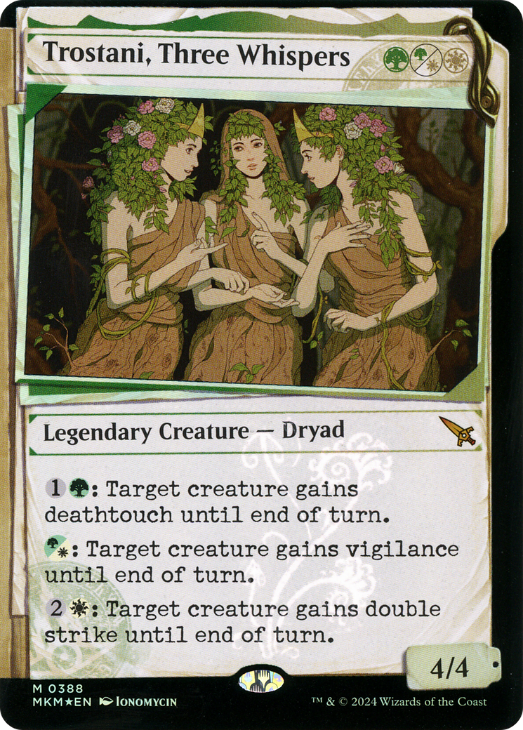 Trostani, Three Whispers (MKM-388) - Murders at Karlov Manor: (Showcase) Foil