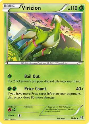Virizion 012/98 - XY  Ancient Origins Reverse Holofoil