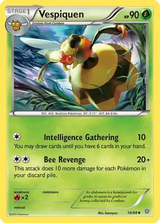Vespiquen 010/98 - XY  Ancient Origins Reverse Holofoil