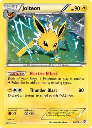 Jolteon 026/98 - XY  Ancient Origins Holofoil