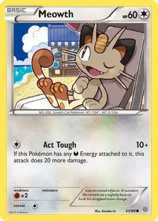 Meowth 061/98 - XY  Ancient Origins