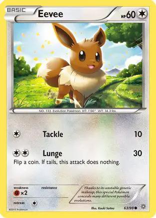 Eevee [63] (Ancient Origins) Reverse Holofoil