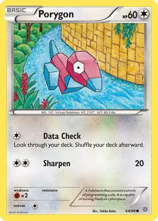 Porygon 064/98 - XY  Ancient Origins Reverse Holofoil