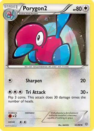 Porygon2 065/98 - XY  Ancient Origins Reverse Holofoil