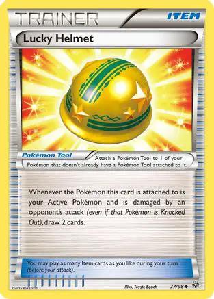 Lucky Helmet 077/98 - XY  Ancient Origins Reverse Holofoil