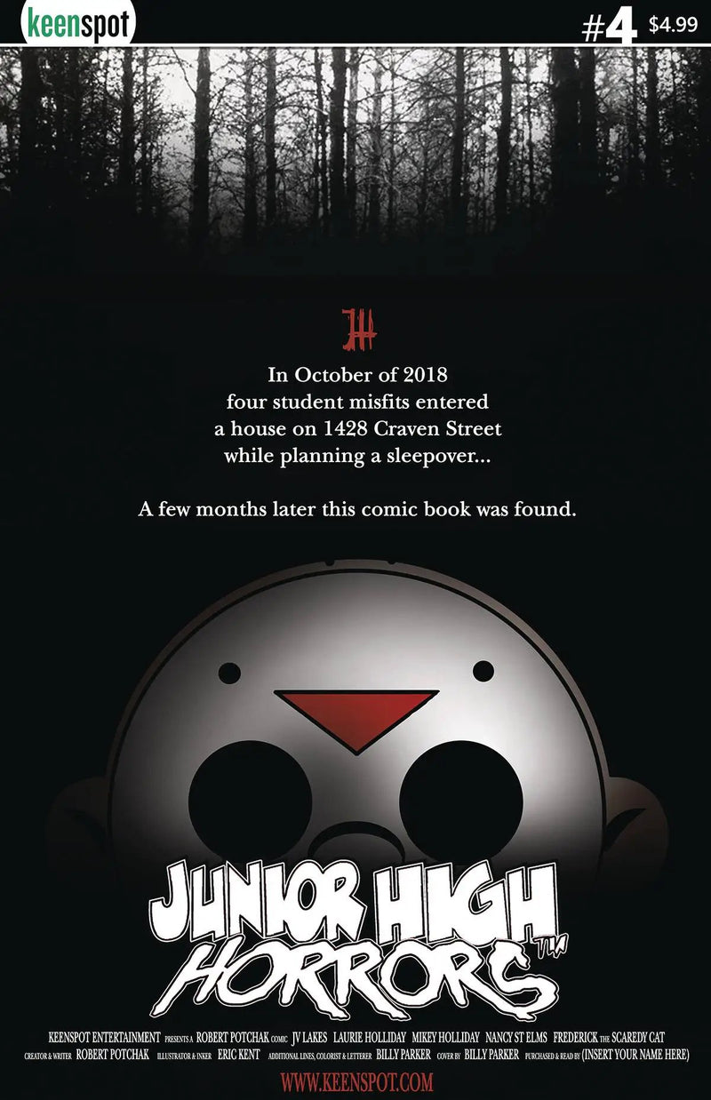 JUNIOR HIGH HORRORS #4 B BLAIR WITCH PARODY (03/27/2019) KEENSPOT