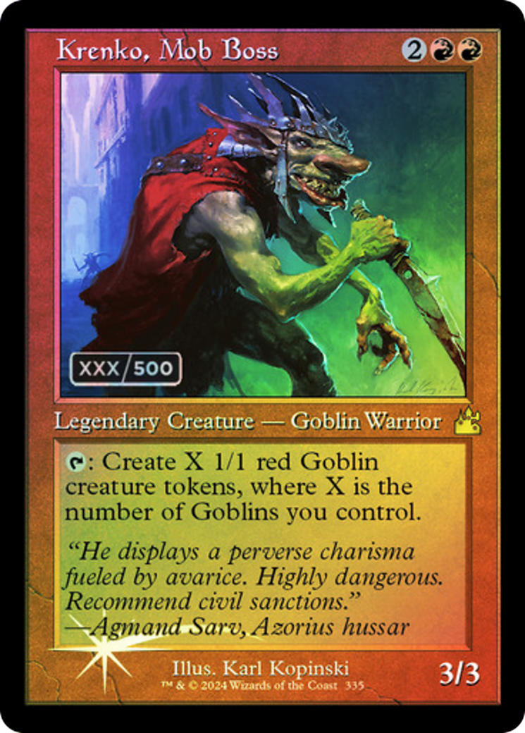 Krenko, Mob Boss (RVR-335Z) - Ravnica Remastered Foil