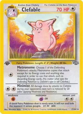 Clefable 017/64 - Jungle 1st Edition
