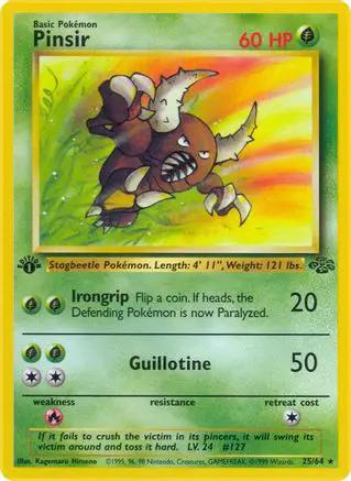 Pinsir 025/64 - Jungle 1st Edition