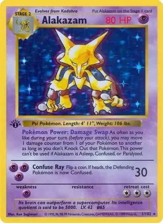 Alakazam 001 - Base Set Shadowless