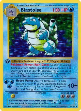 Blastoise 002 - Base Set Shadowless